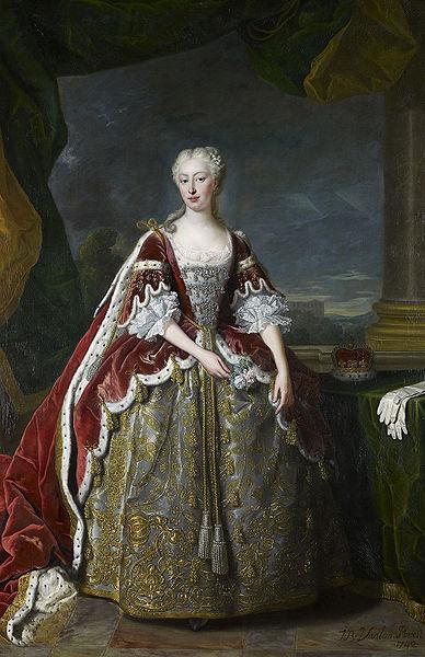Jean Baptiste van Loo Portrait of Princess Augusta of Saxe Gotha Germany oil painting art